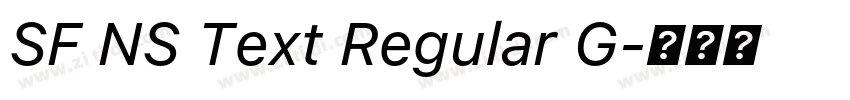SF NS Text Regular G字体转换 SF NS Text Regular G字体转换